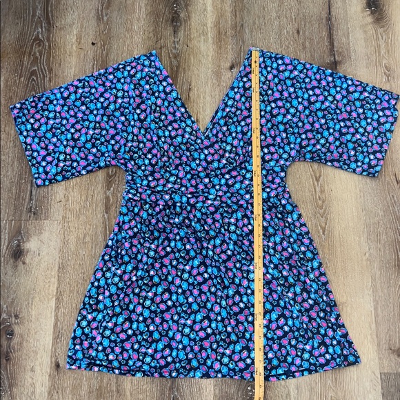 EUC Lilly Pulitzer Parigi Knit Skort Romper Seabreeze Blue Low Tide Navy Spotted - Picture 7 of 16